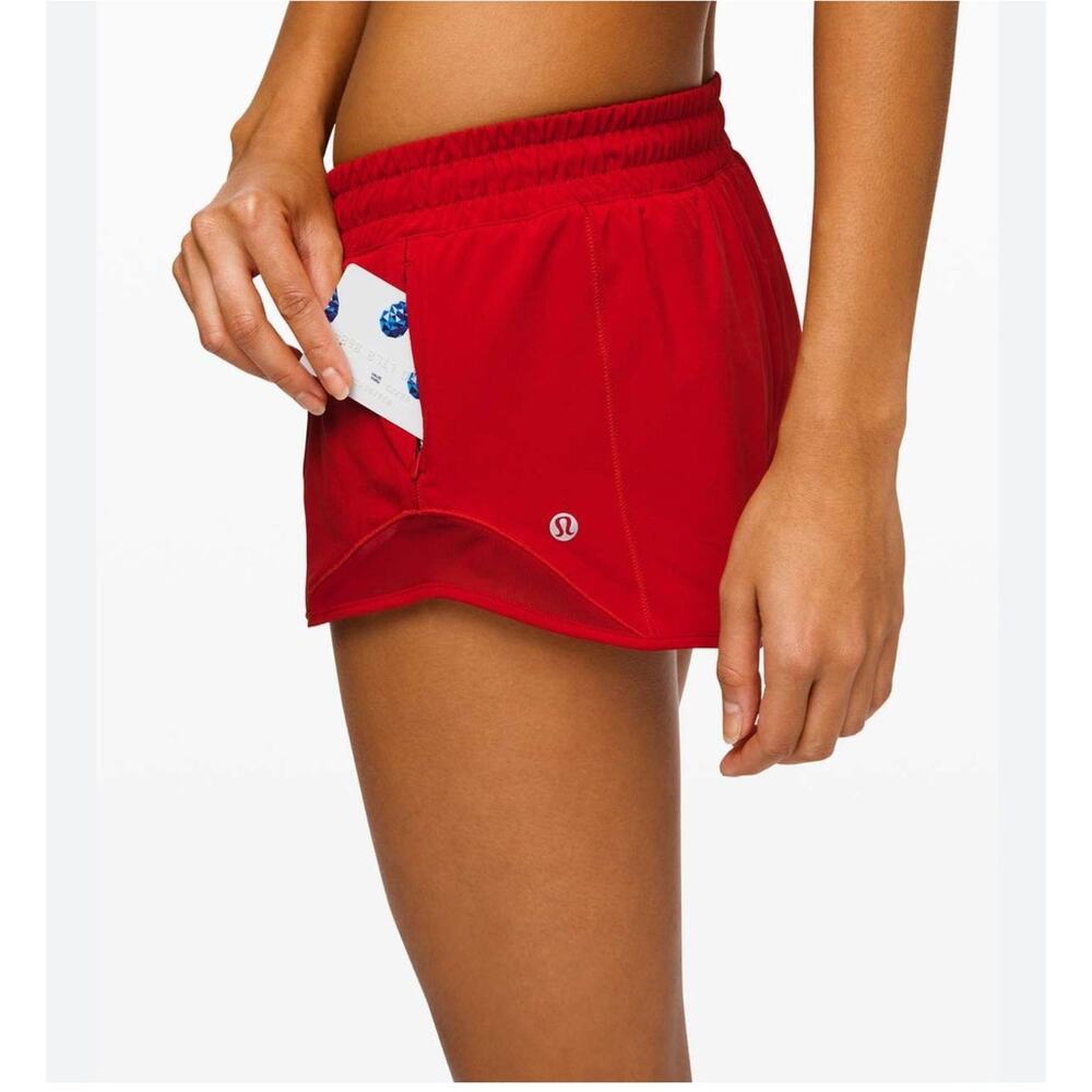 Lululemon Hotty Hot Short II 2.5 Athleisure Running Patriotic Workout Athletic 8 - Picture 5 of 14